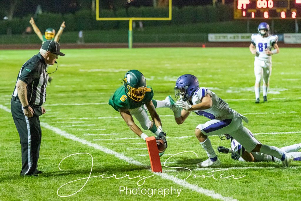 High School football touchdown